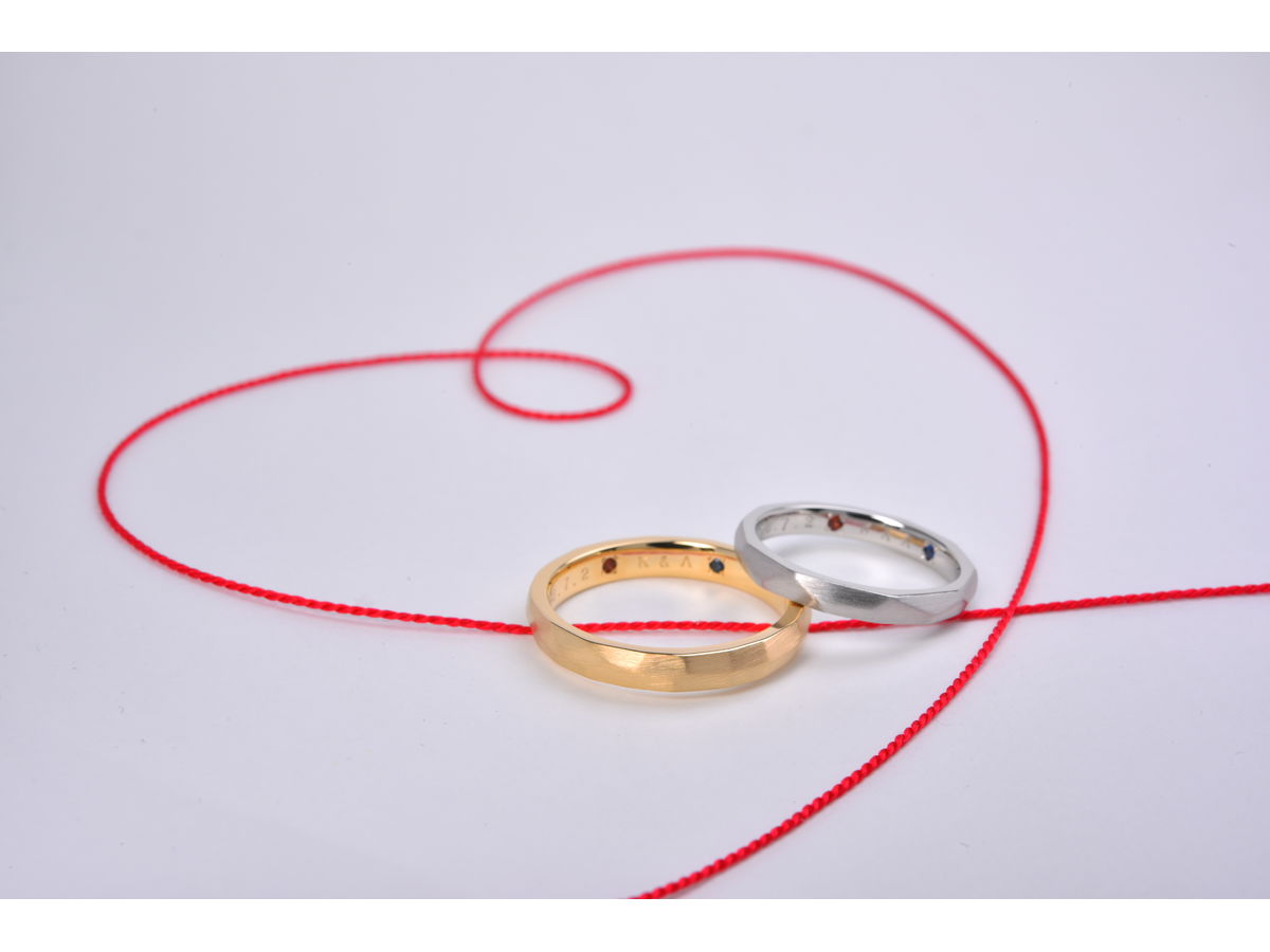 手作り結婚指輪K様&A様 2