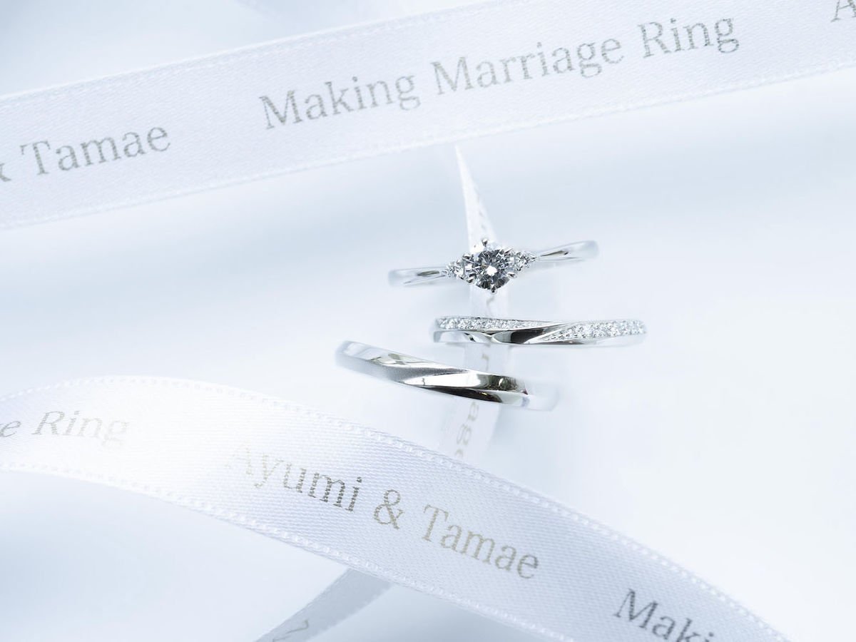 手作り結婚指輪・婚約指輪セット 東京都Ayumi&Tamae 2019.09.29 2