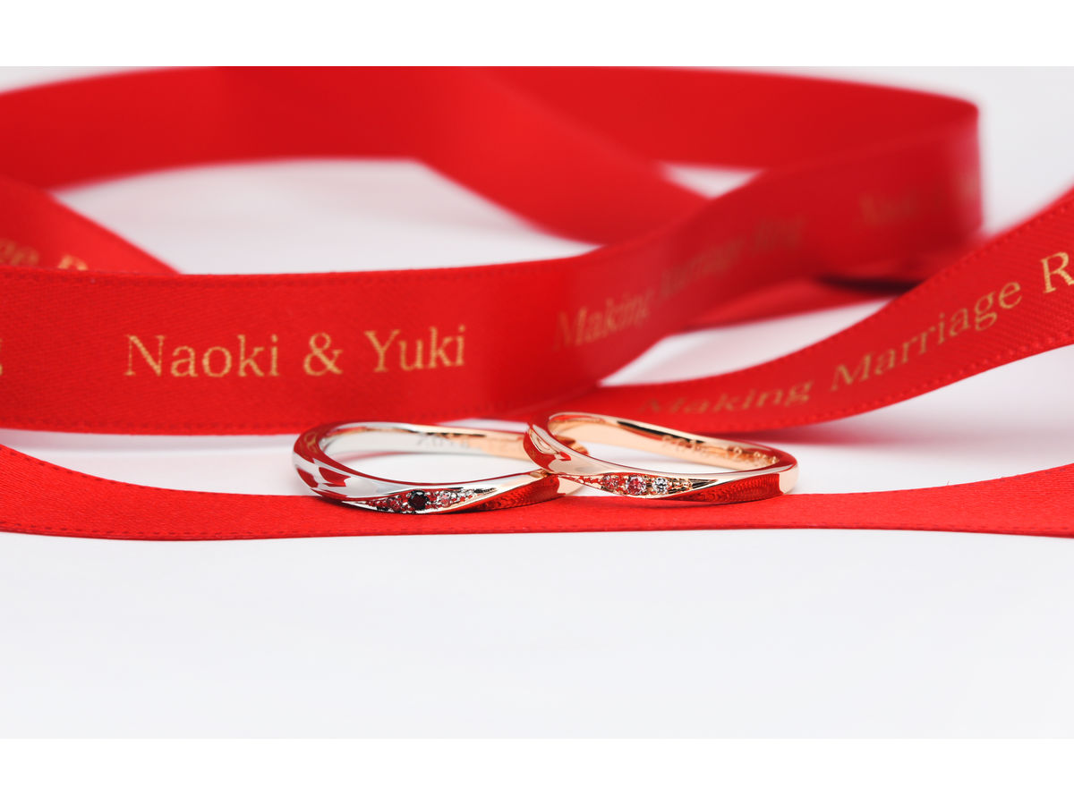 手作り結婚指輪Naoki & Yuki 2