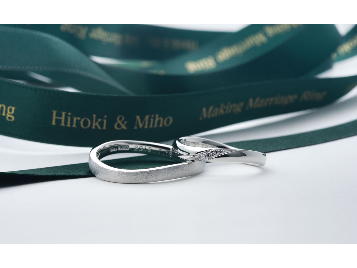 手作り結婚指輪Hiroki & Miho2019.06.09chiba 2