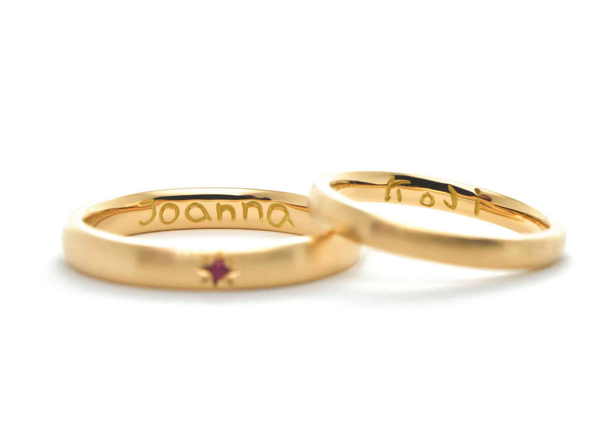 手作り結婚指輪 東京Koji & Joanna 2022.07.31 2