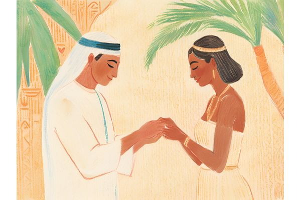 古代エジプト人の指輪交換