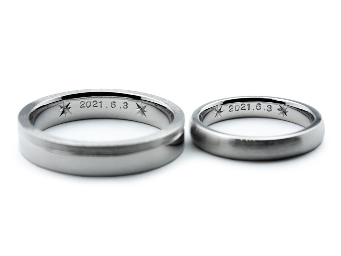 リメイクで作成したオーダーメイド結婚指輪 2