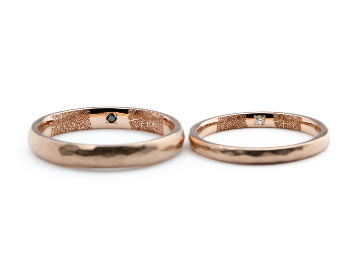 ひまわりの婚約指輪とアンティークの結婚指輪 4