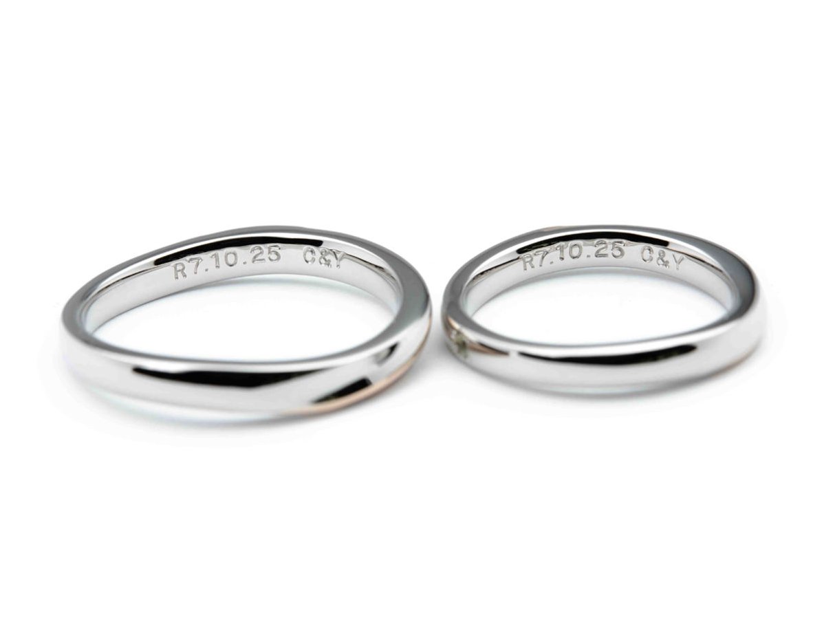 おふたりのつながりを感じる赤い糸の手作り結婚指輪 3