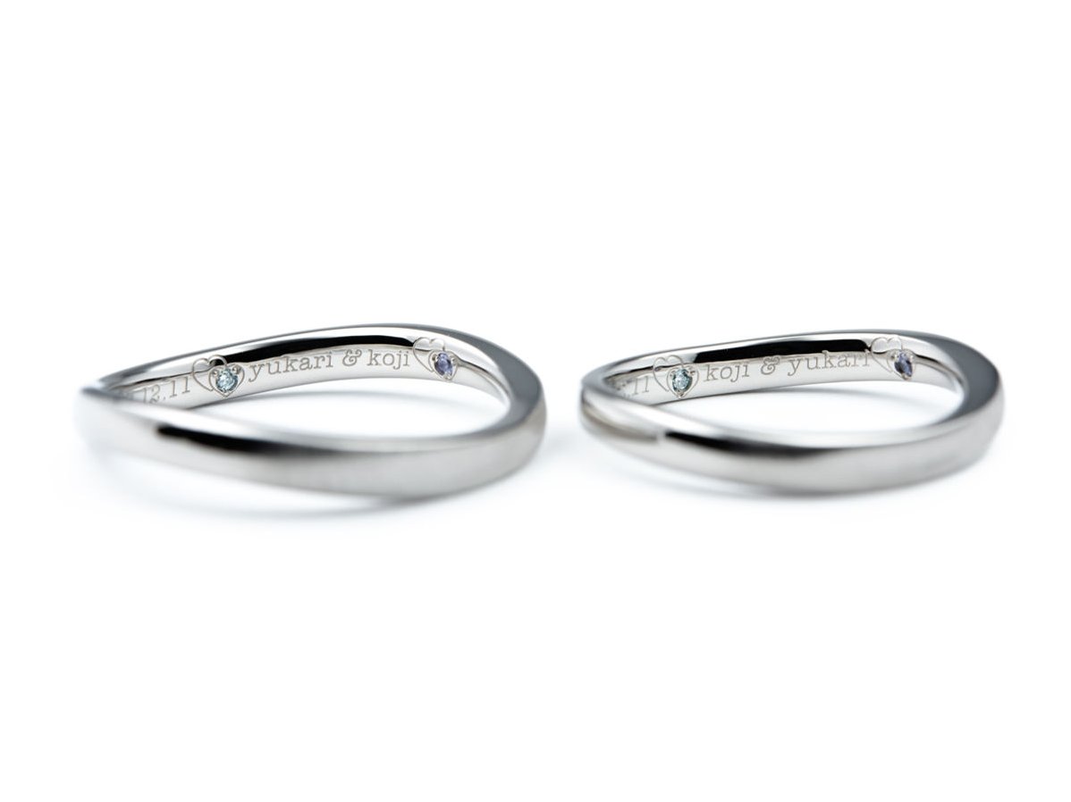 ピンクダイヤモンドのグラデーションオーダーメイド結婚指輪 3